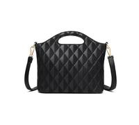 NICOLE & DORIS Bolso de Mano de Moda Bolsa de asa Superior Elegante Nuevo Modelo Bandolera Mujer Cuero PU para Viajes Diarios Negro