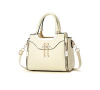 NICOLE & DORIS Bolso de Mano de Mujer Bolso Bandolera Pequeño PU Cuero Bolso de Hombro Modernos Bolsos Cruzados Bolsos de Fiesta Beige