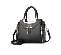 NICOLE & DORIS Bolso de Mano de Mujer Bolso Bandolera Pequeño PU Cuero Bolso de Hombro Modernos Bolsos Cruzados Bolsos de Fiesta Negro