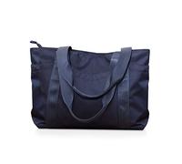 NICOLE & DORIS Bolso de Mano de Nailon Bolsa Shopper para Mujer Bolso de Hombro Grande Bolso Tote Impermeable Bolso para Compras Multifuncional Azul Marino
