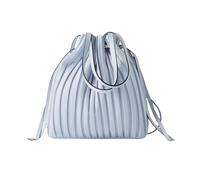 NICOLE & DORIS Bolso de Mano Mujer Bolso Noche Bolsos Plisado Modernos Bolso Bandolera PU Cuero Suave Bolso Hombro Elegante Bolso Fiesta Azul Claro
