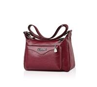 NICOLE & DORIS Bolso de Mujer Bandolera Bolsillos Impermeable Bolsos Pequeños Bandoleras Bolsa para Vino Tinto