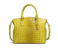 NICOLE & DORIS Bolso de Mujer Bolso de Cocodrilo Bolsos de Mano Elegante Bolso Bandolera PU Cuero Bolso de Hombro Bolsos Totes para Viajes Compras Trabajo Amarillo