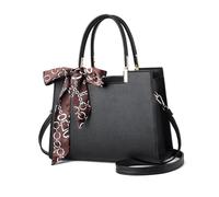 NICOLE & DORIS Bolso de Mujer Bolso de Mano Elegante Bolso Bandolera Totes Bolso Hombro PU Cuero Bolsos Cruzados para Trabajo Diario Vida Navidad y Fiesta Negro