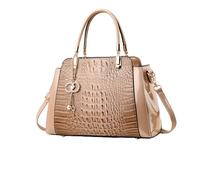 NICOLE & DORIS Bolso de Mujer Elegante Bolsos de Mano Cocodrilo Bolso Bandolera Charol Bolsos Totes Impermeable Bolso de Hombro Caqui