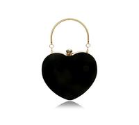 NICOLE & DORIS Bolso de Noche para Mujer Bolsos de Fiesta Clutch Bolsa de Hombro Bolso de Mano Bolsos Boda Bolso de Cadena Negro