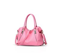 NICOLE&DORIS Bolso de nuevas señoras de bolso clásico de la manera ocasional suave del bolso de hombro portátil de la mujer bolsas de mensajero del bolso de las mujeres(Pink)