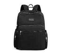 NICOLE & DORIS Bolso Mochila Ligera para Mujer Casual Mochila de Gran Capacidad Mochila Impermeable de Nailon Mochila de Viaje Mochila Escolar de Bolsillo Múltiple Negro