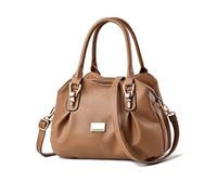 NICOLE & DORIS Bolso Moderno Mujer Bolso de Mano Elegante Bolso Bandolera PU Cuero Bolsos Cruzados Bolso Hombro Bolso Shopper Bolso Tote Bandolera Caqui