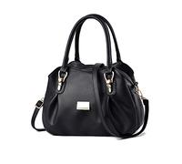 NICOLE & DORIS Bolso Moderno Mujer Bolso de Mano Elegante Bolso Bandolera PU Cuero Bolsos Cruzados Bolso Hombro Bolso Shopper Bolso Tote Bandolera Negro