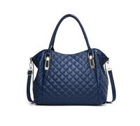 NICOLE & DORIS Bolso Mujer Grande Bolso Tote Bandolera Bolso Hombro PU Cuero Suave Bolso de Mano para Viajes de Trabajo,Shopper Azul