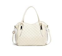 NICOLE & DORIS Bolso Mujer Grande Bolso Tote Bandolera Bolso Hombro PU Cuero Suave Bolso de Mano para Viajes de Trabajo,Shopper Beige