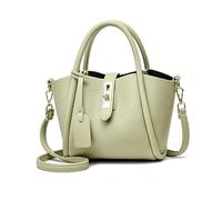 NICOLE & DORIS Bolso Pequeño con Asa Superior,Bolsos de Mano Moda de PU Piel Bolso de Hombro de Mujer Para el trabajo Compras Viajar Verde manzana