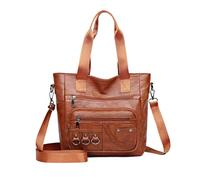 NICOLE & DORIS Bolso Señora Tote Bolsos de Mujer Bolso de Mano Vintage Hobo Bag Bolso Bandolera Impermeable Bolso Cruzados PU Cuero Bolso Hombro per Lavoro, Shopping e Viaggi Marrón