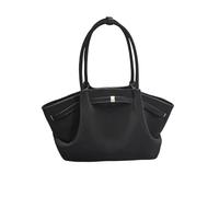 NICOLE & DORIS Bolso Shopper Mujer Bolso Tote Elegante Bolsos Bandolera Grandes Bolso Hombro de Ante Bolso de Mano per Lavoro, Shopping e Viaggi Negro