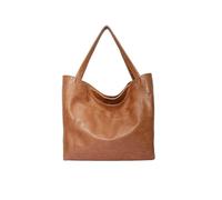 NICOLE & DORIS Bolso Tote Grande Bolsos de Mujer Modernos Bolso de Hombro Cuero Impermeable Bolsos Shopper Gran Capacidad Bolso Bandolera Marrón Claro