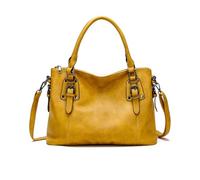 NICOLE & DORIS Bolsos Bandolera Grandes Bolso Shopper Mujer Bolsos Totes PU Cuero Suave Bolso Hombro Hobo Bolso de Mano Vintage Bolso per Lavoro, Shopping e Viaggi Amarillo