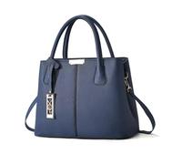 NICOLE & DORIS Bolsos Bandolera Mujer Bolso de Mano Elegante Bolso Tote con Colgante Exquisito Bolso de Hombro para Trabajo Diario Vida Azul A
