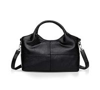 NICOLE & DORIS Bolsos de Hombro para Mujer Bolsos de Moda Bolsos de asa Superior Bolsa de Mano Bolsos para Mujer de Cuero Suave Negro