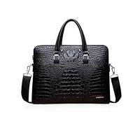 NICOLE & DORIS Bolsos de Mano 2 Piezas Bolso Bandolera de Mujer Maletín de Hombre Maletín para Business Bolsa de Mensajero Cuero PU Bolsos de Hombro Trabajo Negro