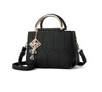NICOLE & DORIS Bolsos de Mano Pequeño Bolso Bandolera Modernos Bolso Hombro Cuero PU Bolsa de Mensajero Bolsos de Fiesta Bolsos Cruzados Negro
