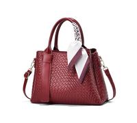 NICOLE & DORIS Bolsos de Moda Mujer Bolso de Mano Elegante Bolso Bandolera Cuero PU Bolso Tote Impermeable Bolso de Hombro Bolso Crossbody para Trabajar Compras Borgoña