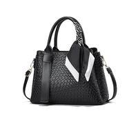NICOLE & DORIS Bolsos de Moda Mujer Bolso de Mano Elegante Bolso Bandolera Cuero PU Bolso Tote Impermeable Bolso de Hombro Bolso Crossbody para Trabajar Compras Negro