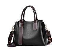NICOLE & DORIS Bolsos de Moda para Mujer Bolsos Bandolera Gran Capacidad Bolsas de Señoras Casual Bolso de Mensajero Cuero PU Bolso de Hombro Shopper Negro