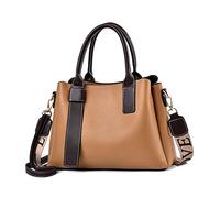 NICOLE & DORIS Bolsos de Moda para Mujer Bolsos Bandolera Gran Capacidad Bolsas de Señoras Casual Bolso de Mensajero Cuero PU Bolso de Hombro Shopper Marrón