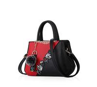 NICOLE & DORIS Bolsos de mujer Bolsos de moda Bolso estampado de flores Bolsos de mano bolsos de hombro Noir