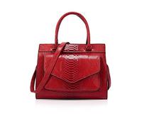 NICOLE & DORIS Bolsos de Mujer de Cocodrilo Bolso Bandolera Mujer Grande Cuero Bolso PU Bolsos de Hombro de Moda Rojo