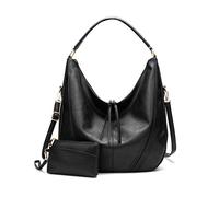 NICOLE & DORIS Bolsos de Mujer Hobo Casual Bolso Tote Grande Bolso de Hombro para Mujer Gran Capacidad para Viaje Trabajo Escuela Compras Negro