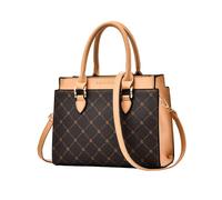 NICOLE & DORIS Bolsos de Mujer Moda Bolso Señora Bandolera PU Cuero Bolsos de Hombro Casual Bolsos de Mano Multicolor Bolso Tote Mediano Bolsos Cruzados Albaricoque