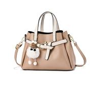 NICOLE & DORIS Bolsos de Mujer Nuevos Bolso de Mano Elegante Bolso Bandolera Cuero PU Bolso Tote Bolsos Cruzados Bolso de Hombro para Trabajar Compras Caqui