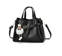 NICOLE & DORIS Bolsos de Mujer Nuevos Bolso de Mano Elegante Bolso Bandolera Cuero PU Bolso Tote Bolsos Cruzados Bolso de Hombro para Trabajar Compras Negro
