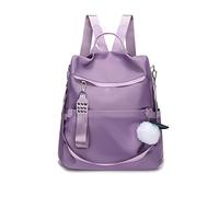 NICOLE & DORIS Bolsos Mochilas Mujer Antirrobo Mochila Casual Bolso Bandolera Mochila Gran Capacidad Mochila de Nylon para Viaje Escuela Compras y Trabajo Morado