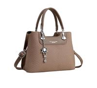 NICOLE & DORIS Bolsos Mujer Bolso Bandolera Lindo Bolsos Sencillos para Mujer Bolso de Mano Bolsos Cruzados Cuero PU Bolso de Hombro para Trabajo Viaje Marrón