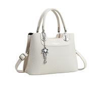 NICOLE & DORIS Bolsos Mujer Bolso Bandolera Lindo Bolsos Sencillos para Mujer Bolso de Mano Bolsos Cruzados Cuero PU Bolso de Hombro para Trabajo Viaje Beige