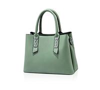 NICOLE & DORIS Bolsos Mujer Bolso de Las Señoras de Moda Bolso Cuero PU Bolsos Bandolera de Diseño Duraderos Bolso Hombro Multifunción Tote Bolso de Mano Bolsitos para Moviles Verde
