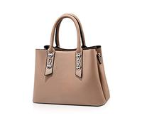 NICOLE & DORIS Bolsos Mujer Bolso de Las Señoras de Moda Bolso Cuero PU Bolsos Bandolera de Diseño Duraderos Bolso Hombro Multifunción Tote Bolso de Mano Bolsitos para Moviles Caqui