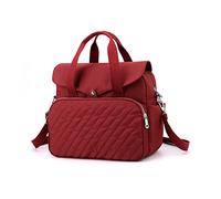 NICOLE & DORIS Bolsos Mujer Grandes Bolsa de Viaje de Moda Bolso de Hombro Multifuncional Mochila Ligera Bolsa de Gimnasio Vino Rojo