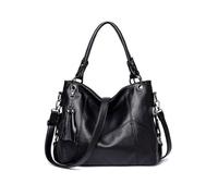 NICOLE & DORIS Bolsos Mujer Grandes Bolsos Totes Elegante Bolso Hombro Hobo Bolso de Mano Bandolera PU Cuero Suave Bolso per Lavoro, Shopping e Viaggi Negro