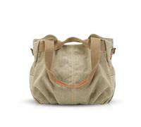 NICOLE&DORIS Bolsos para mujeres de Tela bolsos de hombro para mujer Bolso Hobo de Lona para Mujer Caqui