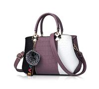 NICOLE & DORIS Bolsos para Mujeres Moda Bolso Bandolera Mujer Cuero de PU Exquisito Hombro Bolso con Asa Superior y Pompón