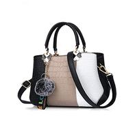 NICOLE & DORIS Bolsos para Mujeres Moda Bolso Bandolera Mujer Cuero de PU Exquisito Hombro Bolso con Asa Superior y Pompón
