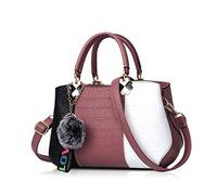 NICOLE & DORIS Bolsos para Mujeres Moda Bolso Bandolera Mujer Cuero de PU Exquisito Hombro Bolso con Asa Superior y Pompón
