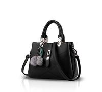 NICOLE & DORIS Bolsos para Mujeres Moda Bolso Bandolera Mujer Cuero de PU Exquisito Hombro Bolso con Asa Superior y Pompón