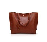NICOLE & DORIS Bolsos Totes para Mujer Bolso de Mano para Mujer Bolsos Bandolera para Mujer de Cuero PU Bolso de Hombro para Mujer marrón