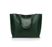 NICOLE & DORIS Bolsos Totes para Mujer Bolso de Mano para Mujer Bolsos Bandolera para Mujer de Cuero PU Bolso de Hombro para Mujer Verde Oscuro
