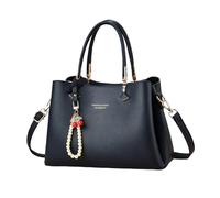 NICOLE & DORIS Elegante Bolsos de Mano Mujer Bolso Bandolera Bolso Señora Tote Cuero PU Bolso de Hombro para Trabajar Trabajo Viaje Azul